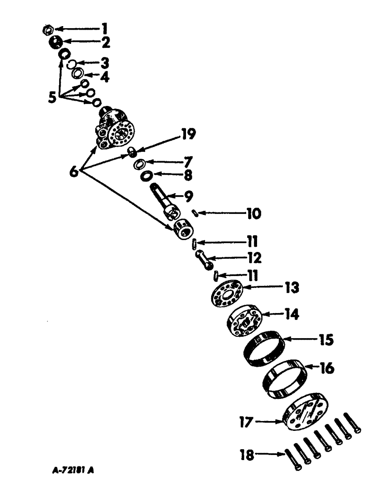 Схема запчастей Case IH 444 - (J-09) - STEERING MECHANISM, HYDROSTATIC POWER STEERING HAND PUMP Steering Mechanism