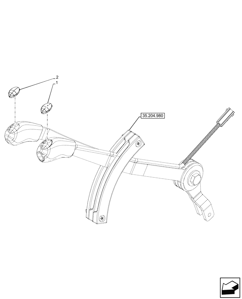 Схема запчастей Case IH FARMALL 110CL - (90.108.365) - VAR - 759024 - 2 REMOTE CONTROL VALVES, W/ DIVERTER, DECAL, CAB (90) - PLATFORM, CAB, BODYWORK AND DECALS