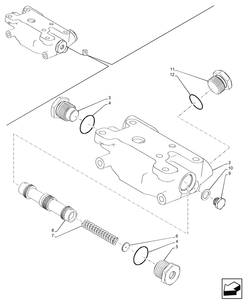 Схема запчастей Case IH FARMALL 110CL - (35.204.150) - VAR - 759022, 759023 - 2 REMOTE CONTROL VALVES, COMPONENTS (EDC), CAB (35) - HYDRAULIC SYSTEMS