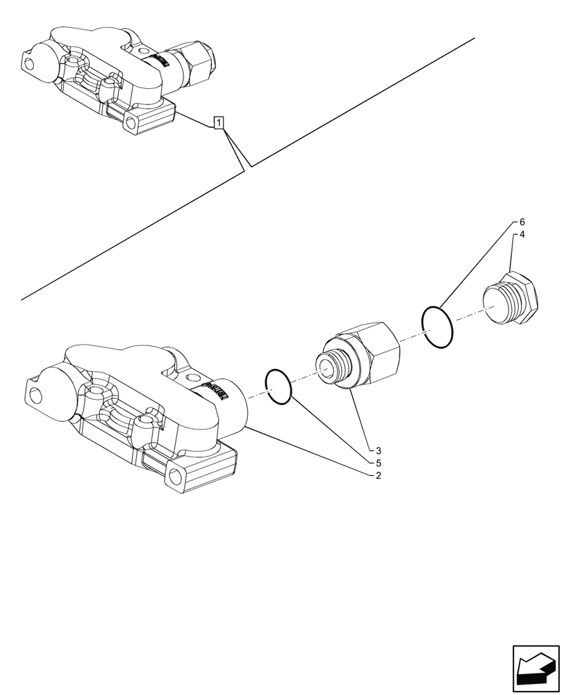 Схема запчастей Case IH FARMALL 90CL - (35.204.120) - VAR - 759022, 759023 - 2 REMOTE CONTROL VALVES, COMPONENTS (MDC) (35) - HYDRAULIC SYSTEMS