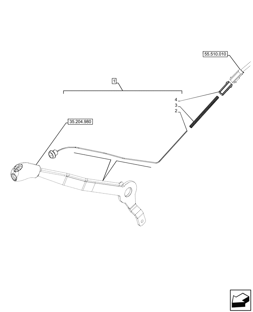 Схема запчастей Case IH FARMALL 110CL - (55.035.110) - VAR - 759024 - 2 REMOTE CONTROL VALVES, W/ DIVERTER, SWITCH, CAB (55) - ELECTRICAL SYSTEMS