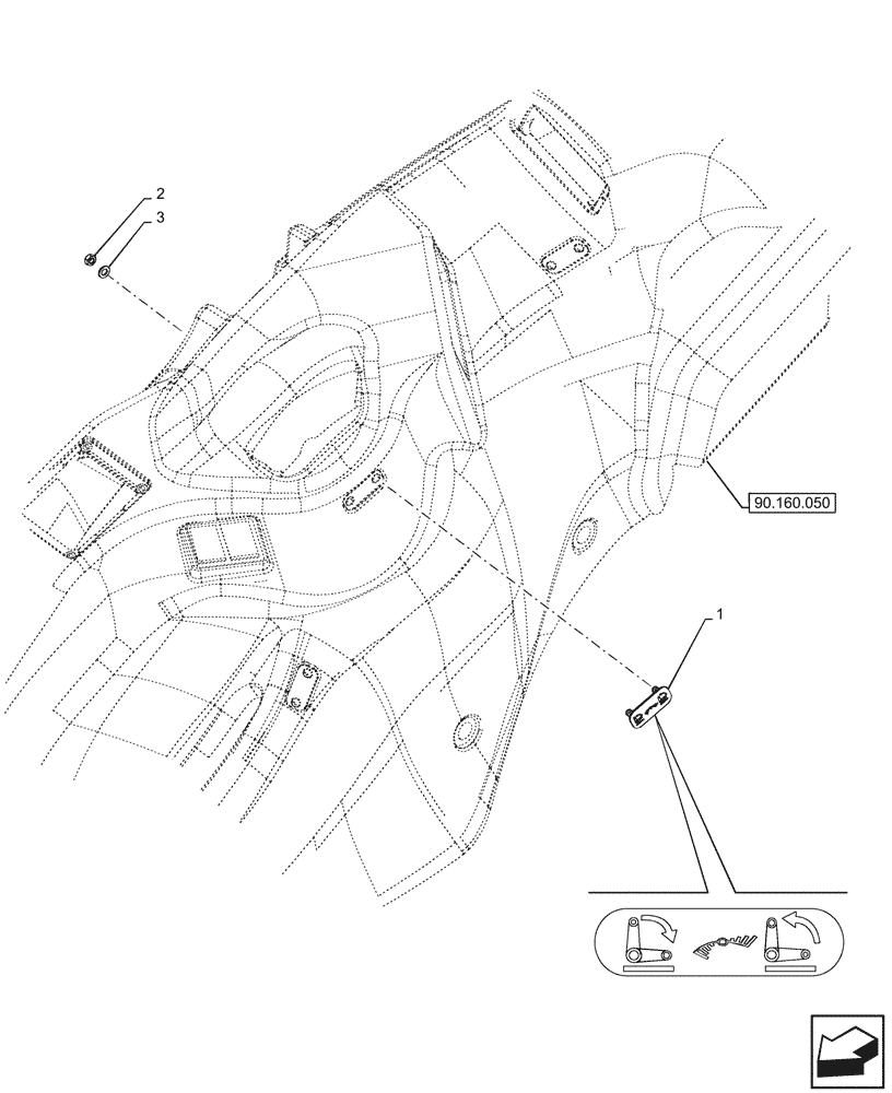 Схема запчастей Case IH FARMALL 110CL - (90.108.360) - VAR - 744833 - DECAL, CONTROLS, LIFT-O-MATIC, CAB (90) - PLATFORM, CAB, BODYWORK AND DECALS