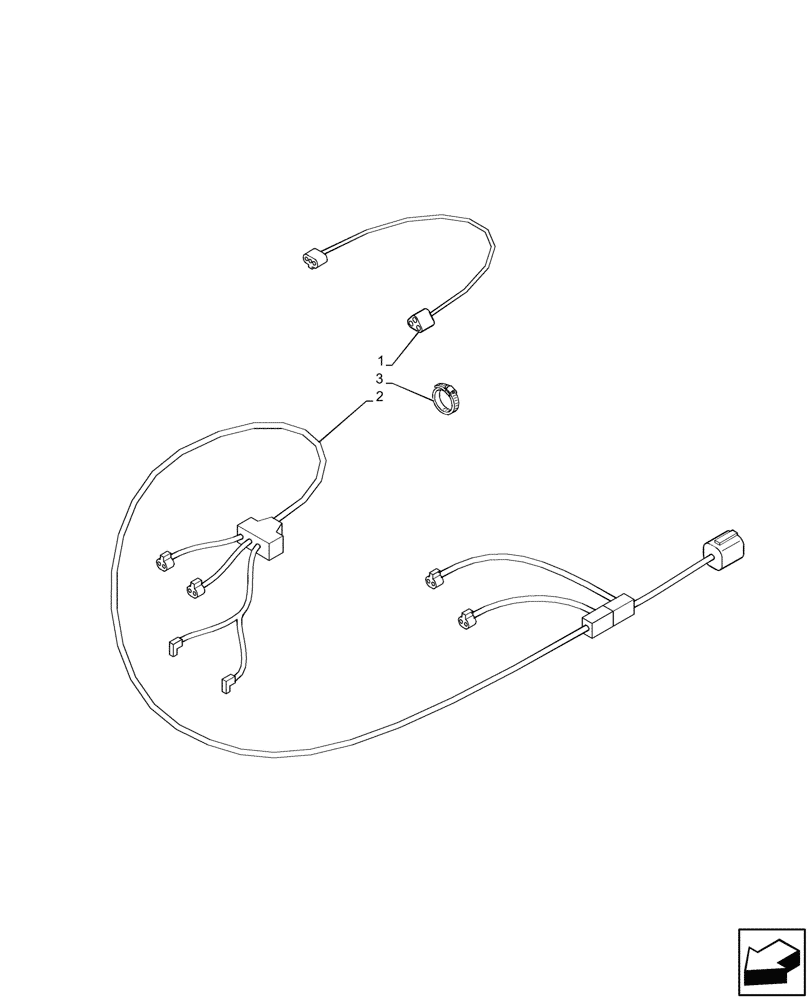 Схема запчастей Case IH PUMA 200 CVT - (55.510.AF[10]) - VAR - 758048, 758049 - WIRE CONNECTOR (55) - ELECTRICAL SYSTEMS