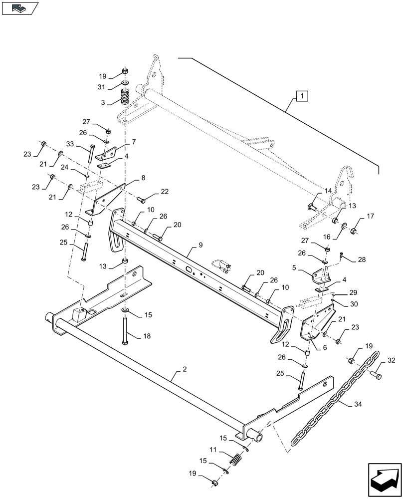 Схема запчастей Case IH LB324S - (88.070.023[02]) - DIA KIT: BALE WEIGHING SYSTEM - D167 (88) - ACCESSORIES