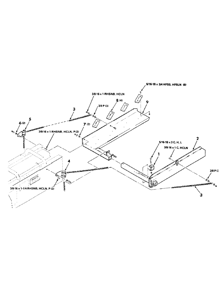 Схема запчастей Case IH 8550 - (59) - BALE CHUTE, QUARTER TURN, KIT (70) - EJECTION