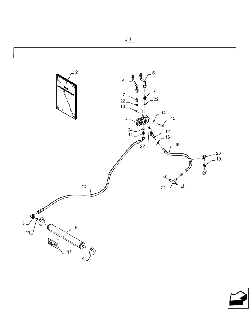 Схема запчастей Case IH SV340 - (88.100.29[01]) - DIA KIT, RIDE CONTROL (88) - ACCESSORIES