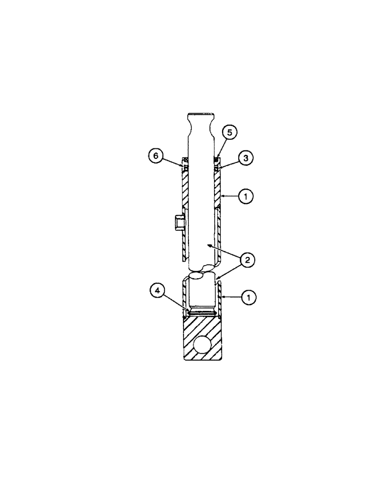 Схема запчастей Case IH INTERNATIONAL - (2-56) - HEADER LIFT MASTER CYLINDER 1.5 X 11.7 RAM TYPE, CESSNA (07) - HYDRAULICS