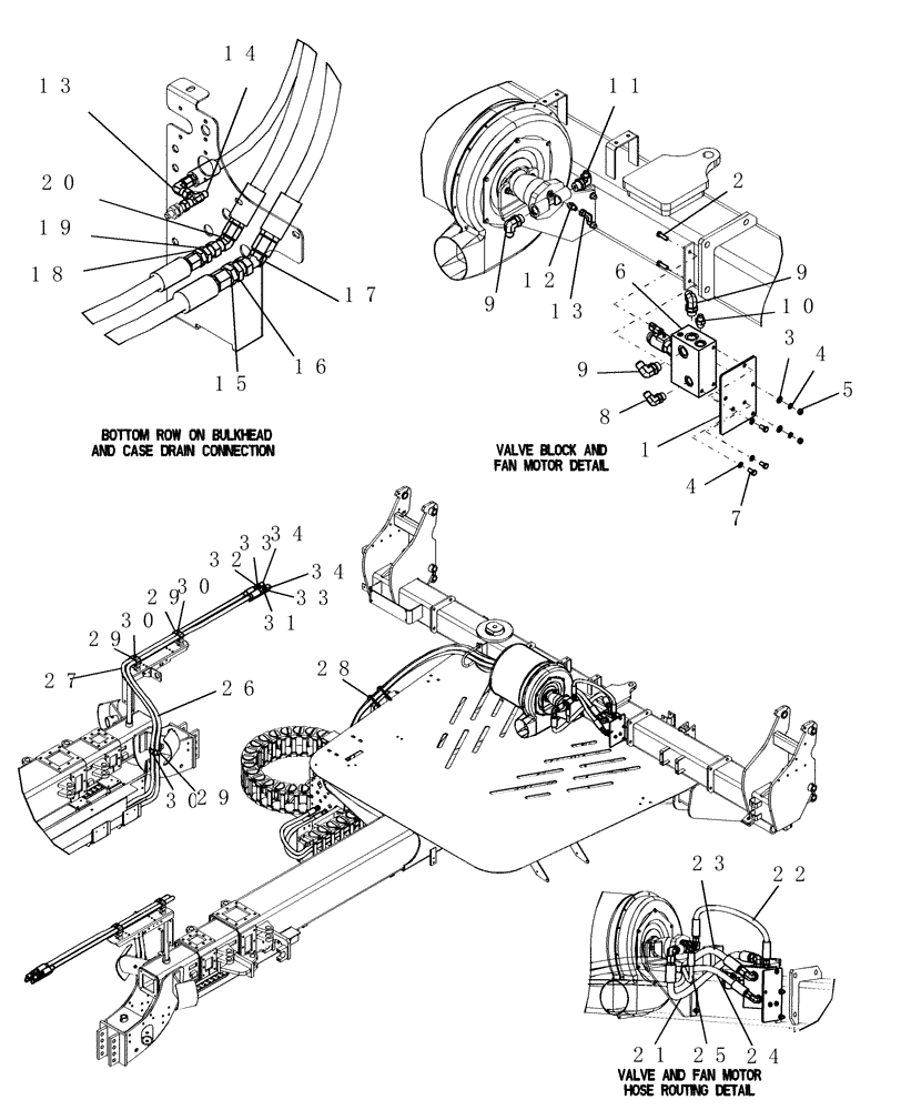 Схема запчастей Case IH 1200PT - (A.10.A[79]) - BULK FILL - LAYOUT, DIRECT DRIVE OPTION A - Distribution Systems