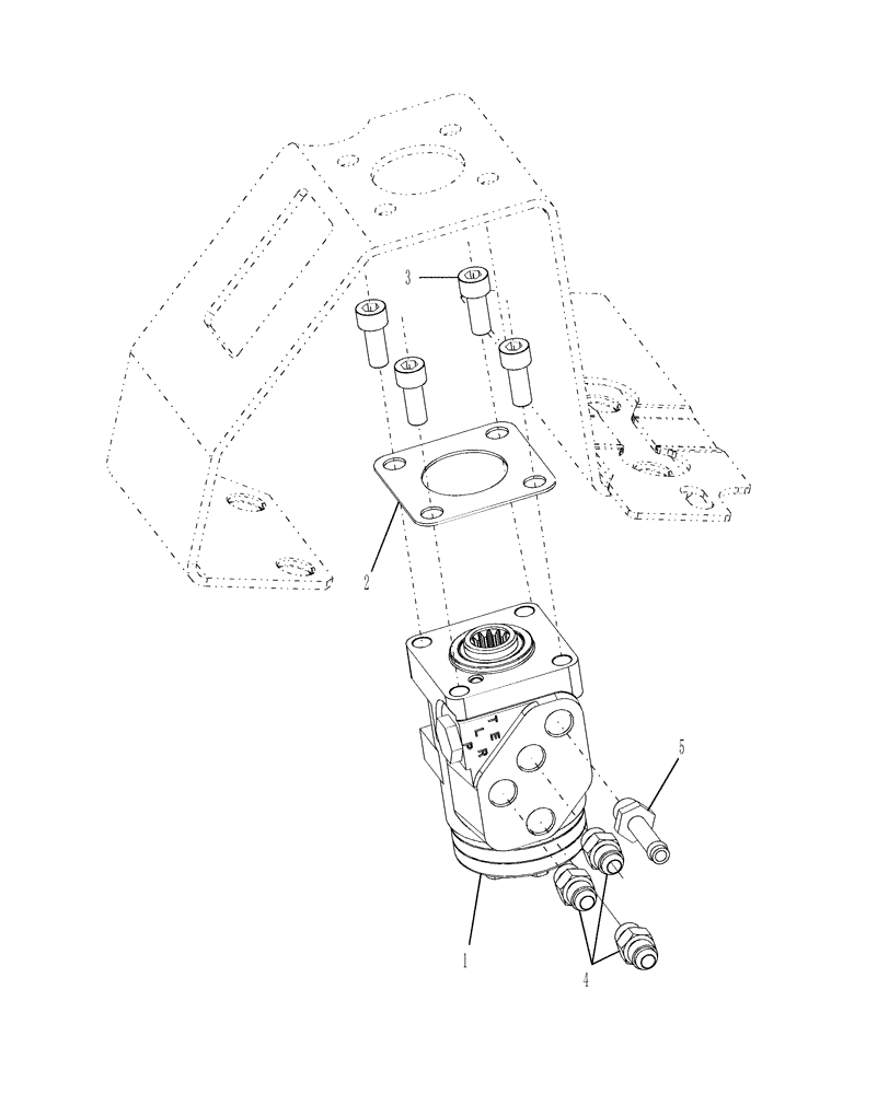 Схема запчастей Case IH D29 - (03G01A) - POWER STEERING CASE - 86402719 ON & ABOVE SN HBA0001721 (06) - FRONT AXLE & STEERING