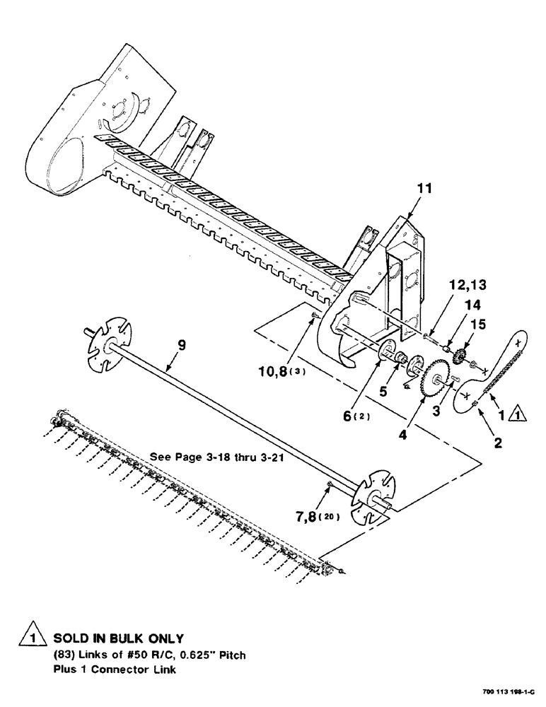 Схема запчастей Case IH 8590 - (03-16) - PICKUP AND PICKUP DRIVE ASSEMBLY, LEFT Pickup