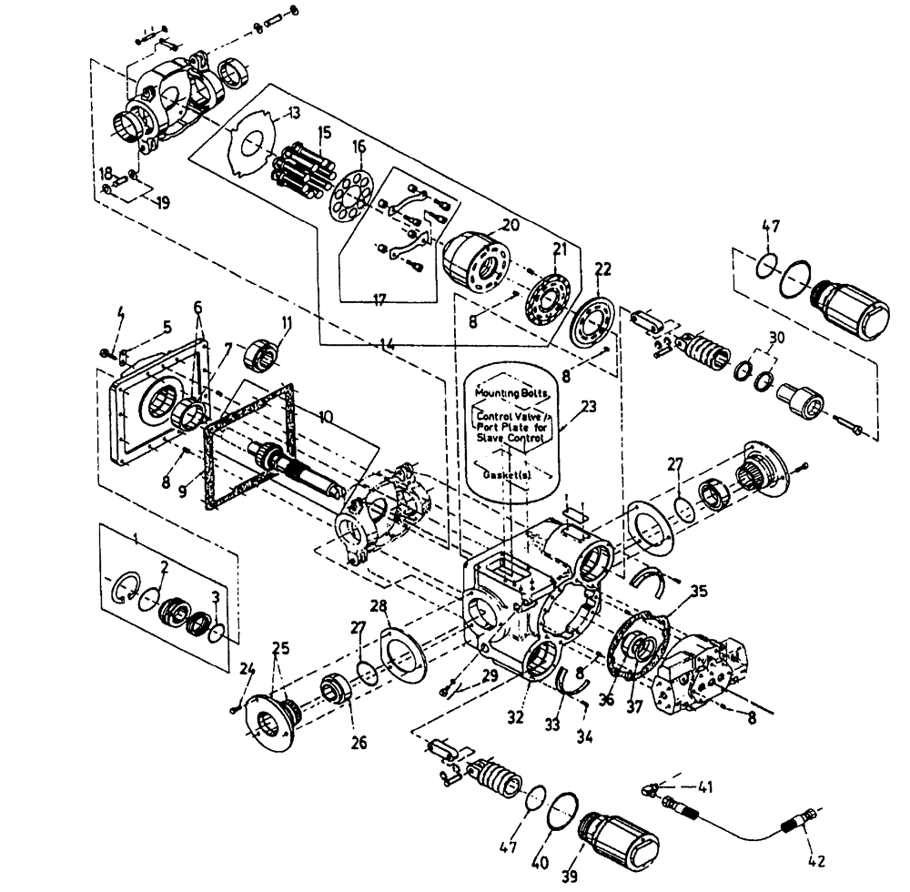 Схема запчастей Case IH AUSTOFT - (B02-03) - HYDRAULIC MOTOR (REAR WHEELS) Hydraulic Components & Circuits