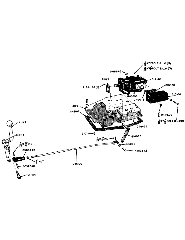 Схема запчастей Case IH 600B-SERIES - (110) - HYDRAULIC CONTROLS AND LEVER, 610B AND 611B TRACTORS WITH EAGLE HITCH (08) - HYDRAULICS