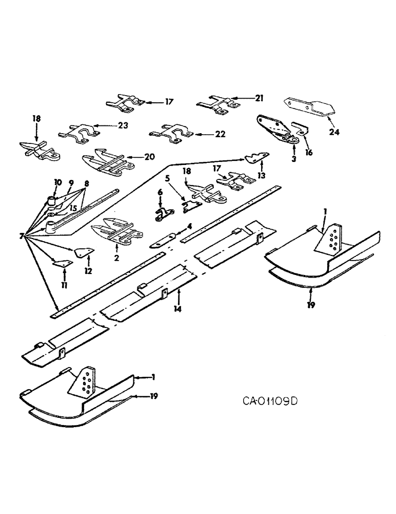 Схема запчастей Case IH 990 - (S-25) - GUARDS & KNIFE 