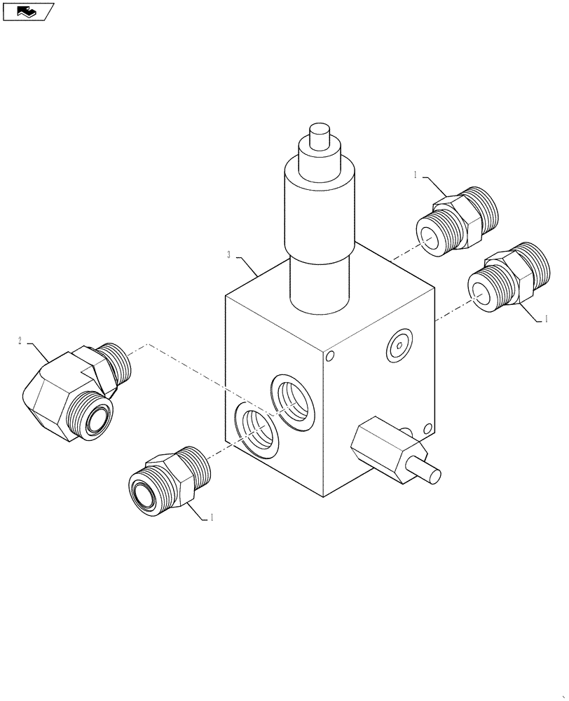 Схема запчастей Case IH 3230 - (35.114.06[01]) - VALVE, PRODUCT CONTROL, BSN YBT031316 (35) - HYDRAULIC SYSTEMS