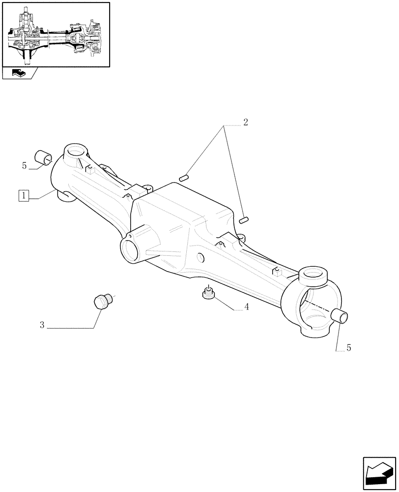 Схема запчастей Case IH PUMA 140 - (1.40.7/01) - (CL.4) SUSPENDED FRONT AXLE W/MULTI-PLATE DIFF. LOCK, ST. SENSOR AND BRAKES - BOX (VAR.330430) (04) - FRONT AXLE & STEERING