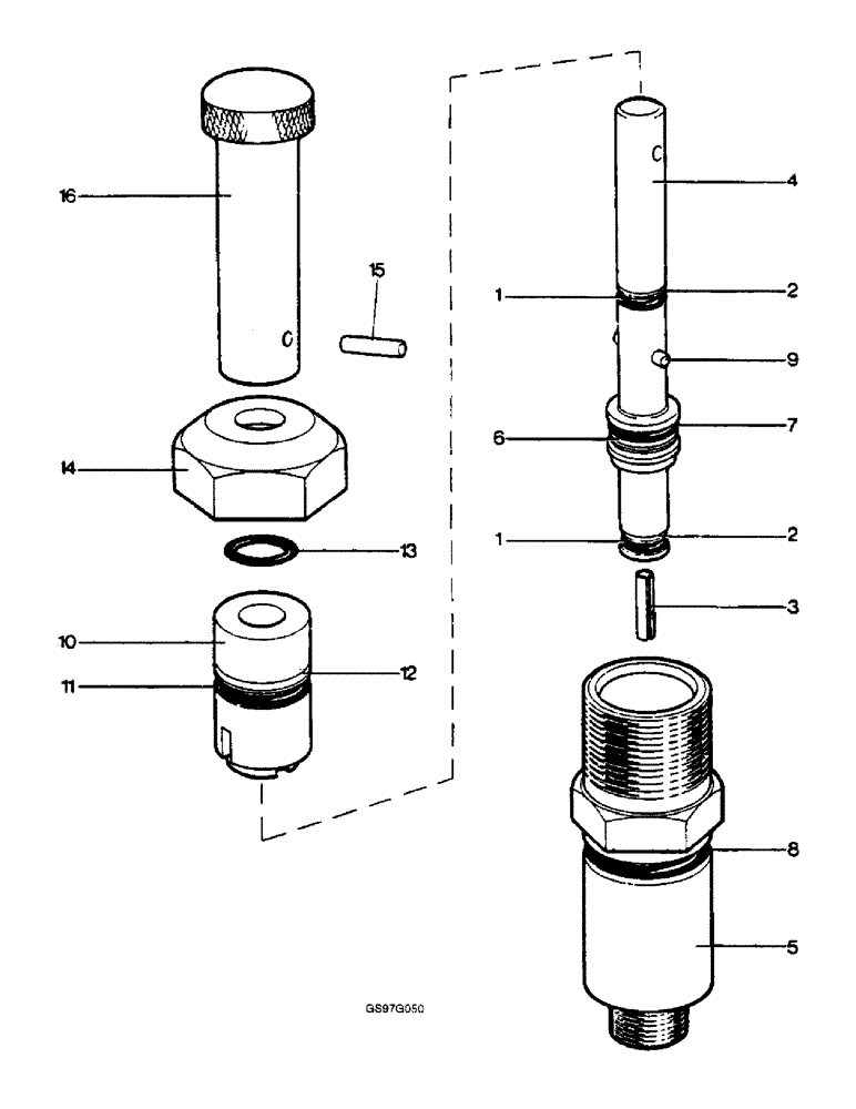 Схема запчастей Case IH 1212 - (8-30) - DUMP VALVE, TRACTORS FOR EUROPE ONLY (08) - HYDRAULICS