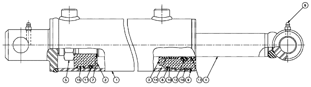 Схема запчастей Case IH SPX3310 - (07-005) - BOOM LEVEL Cylinders
