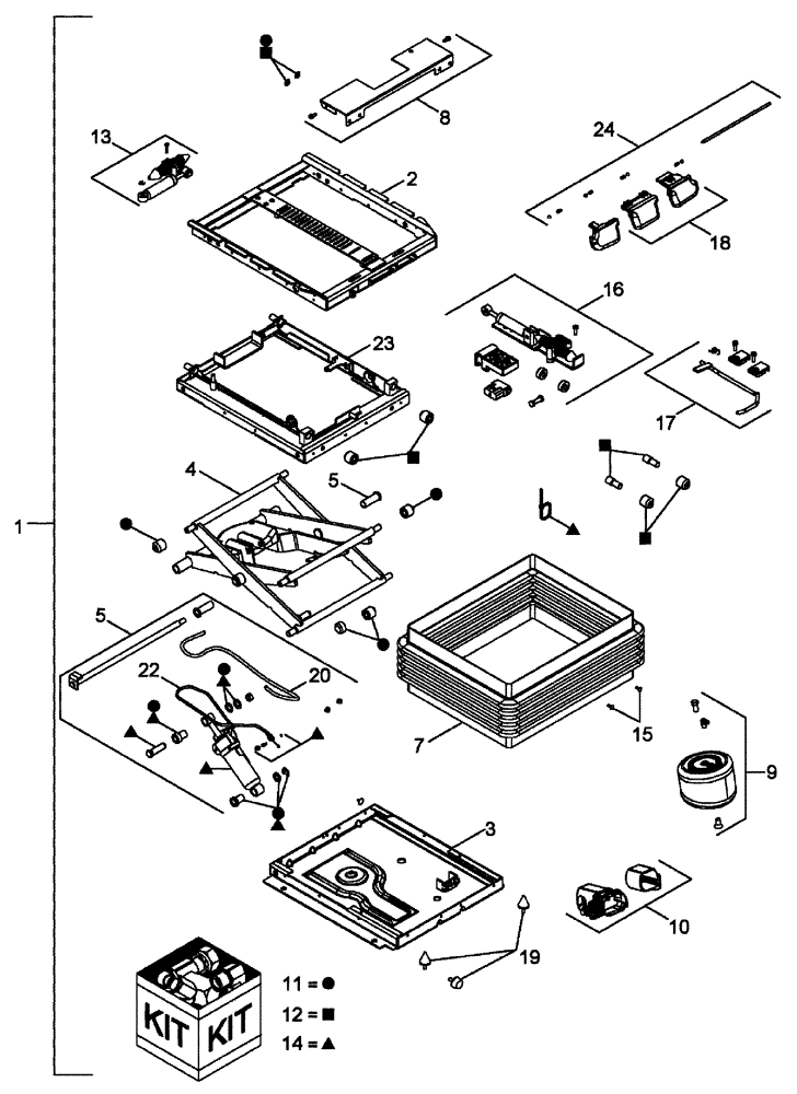 Схема запчастей Case IH SPX3320 - (01-026) - SUSPENSION ASSEMBLY, SEAT Cab Interior