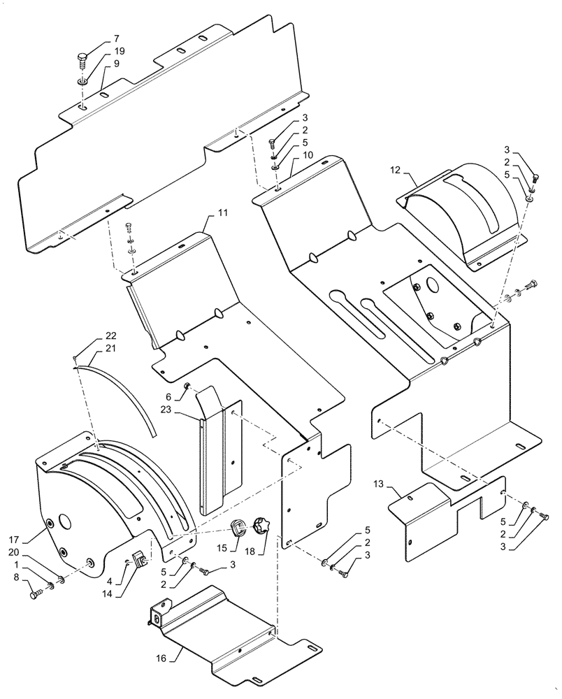 Схема запчастей Case IH FARMALL 70A - (90.110.BC[02]) - PLATFORM COVERS WITHOUT JOY STICK Invalid section