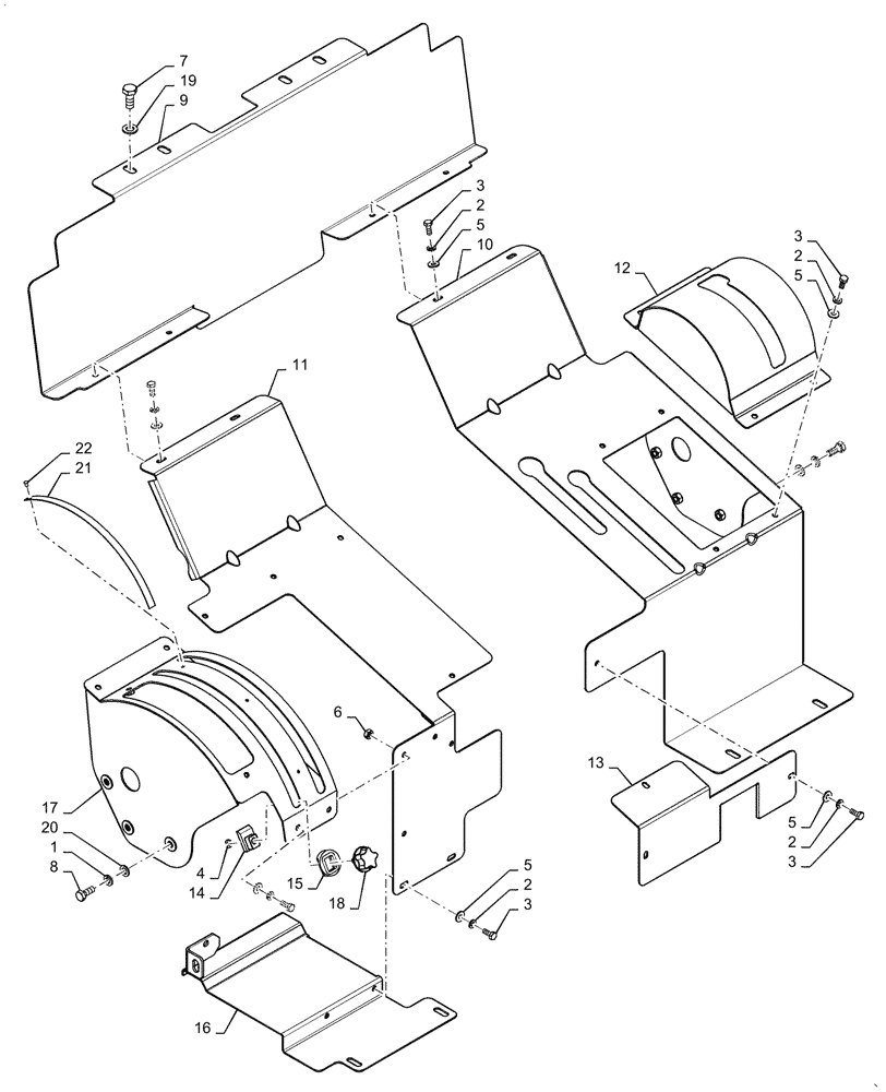 Схема запчастей Case IH FARMALL 50A - (90.110.BC[01]) - PLATFORM COVERS WITH JOY STICK Invalid section