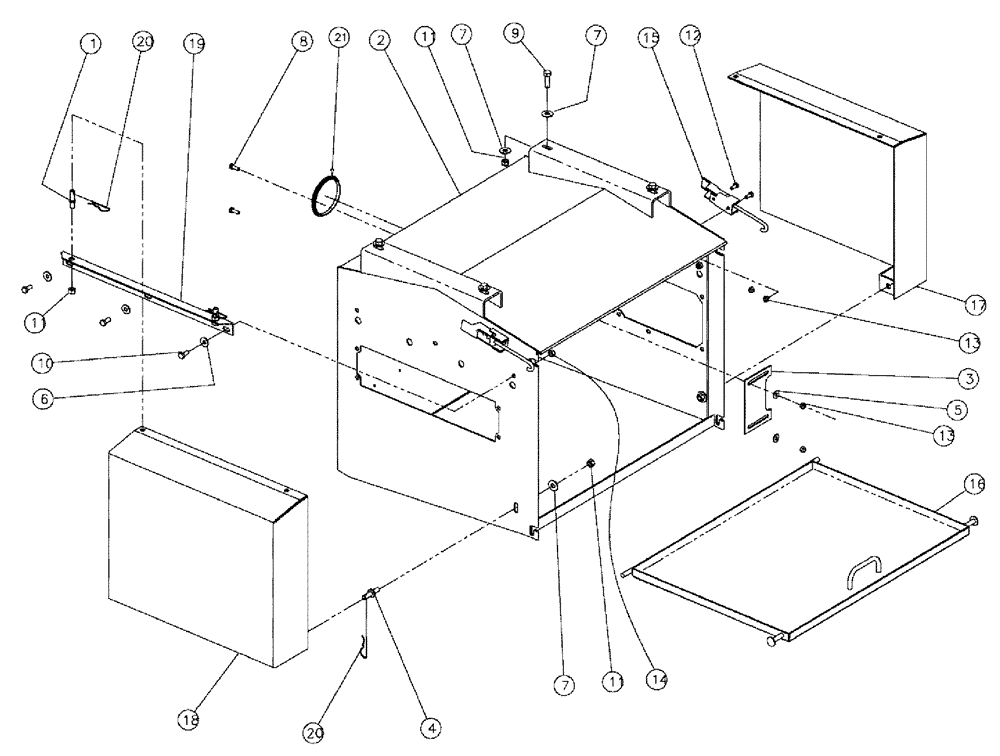 Схема запчастей Case IH 810 - (02-040) - VALVE BOX, SINGLE BIN Bin Group