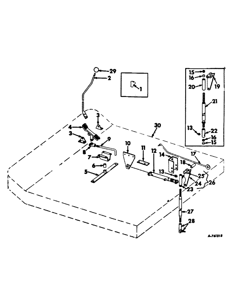 Схема запчастей Case IH 403 - (106) - PROPULSION CONTROLS (90) - PLATFORM, CAB, BODYWORK AND DECALS