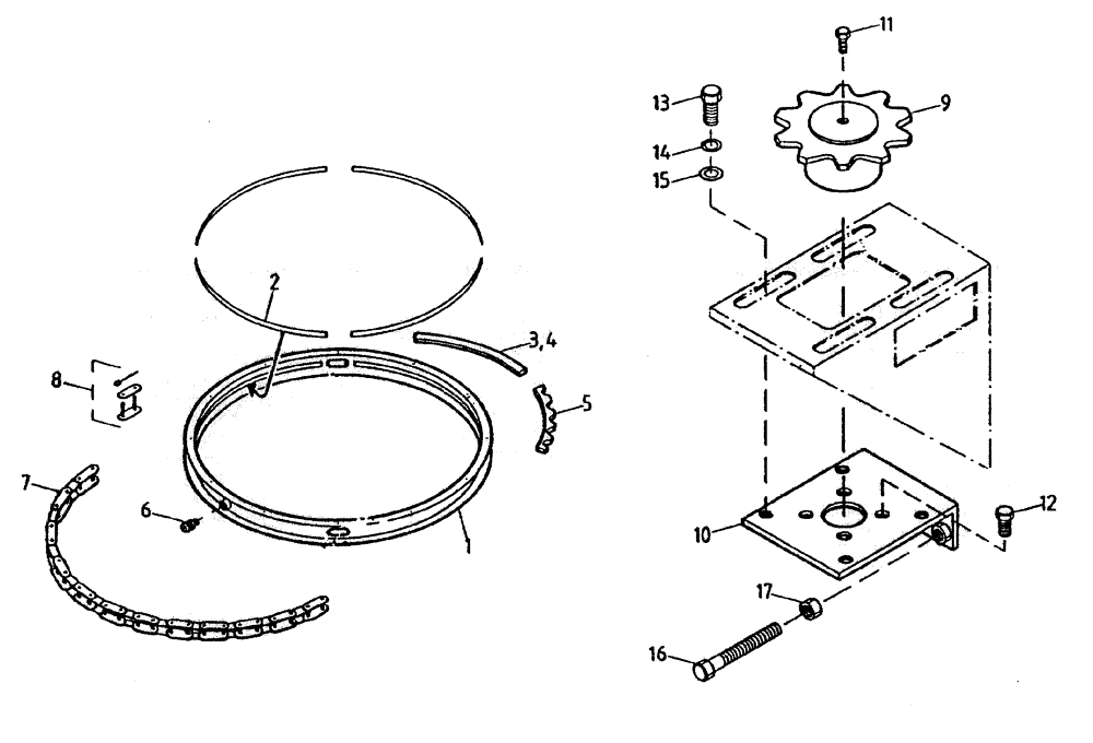 Схема запчастей Case IH 7000 - (A03-50) - SECONDARY EXTRACTOR HOOD HYDRAULIC SLEW Mainframe & Functioning Components