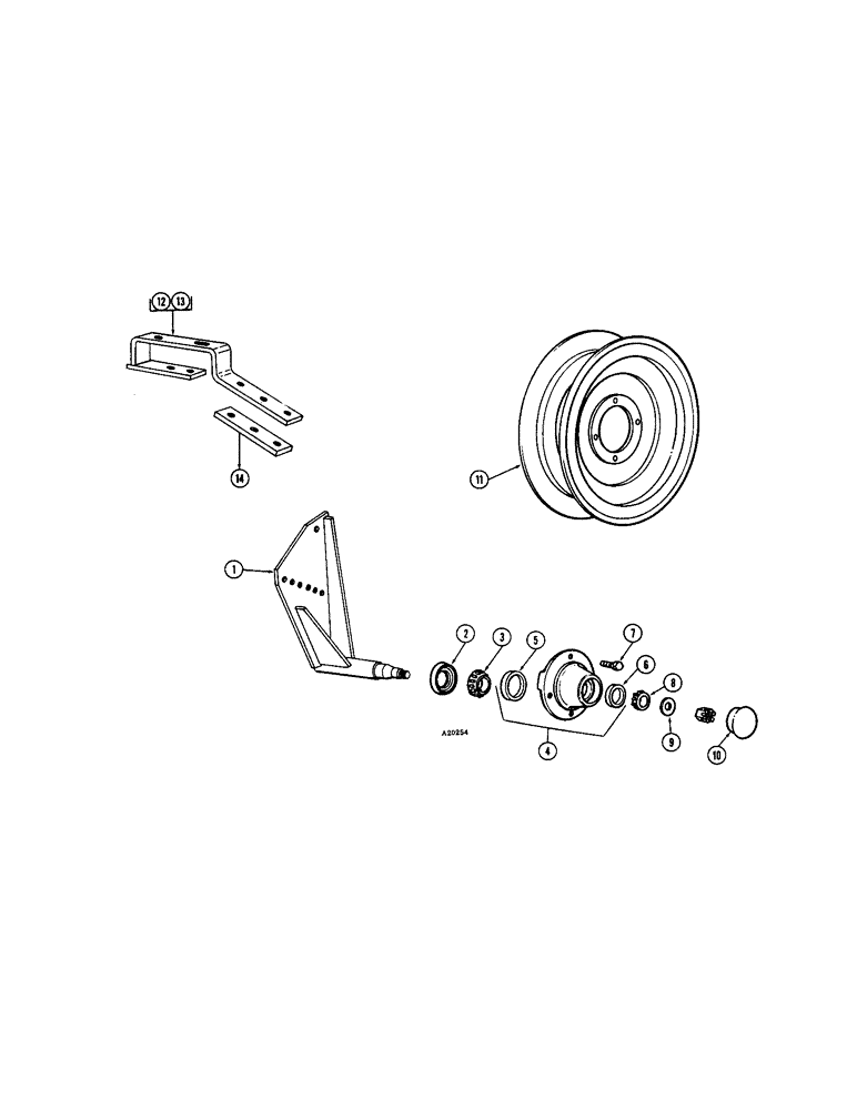 Схема запчастей Case IH JTA-SERIES - (24) - GAUGE WHEEL AND AXLE 