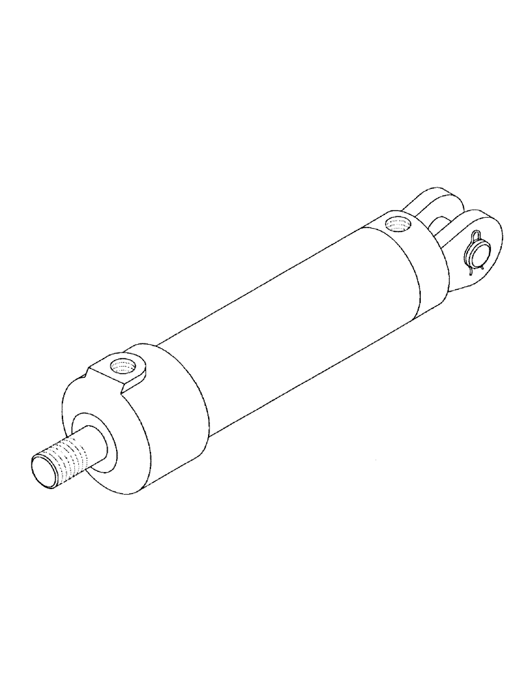 Схема запчастей Case IH 7000 - (B02-06) - HYDRAULIC CYLINDER, STEERING 7000 Hydraulic Components & Circuits
