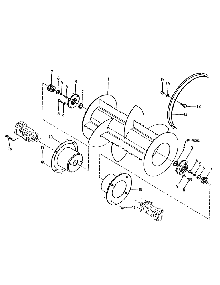 Схема запчастей Case IH 7000 - (A02-50) - FINNED ROLLER, LEG BASECUTTER Mainframe & Functioning Components