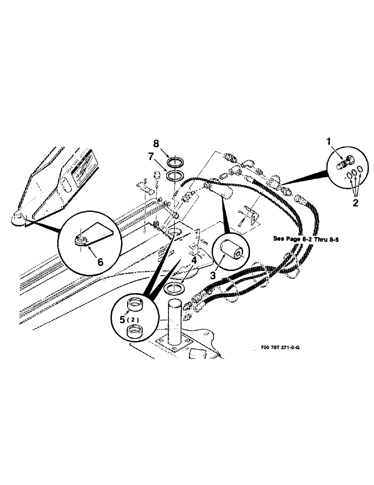 Схема запчастей Case IH 8360 - (8-12) - FILTER AND RELIEF VALVE ASSEMBLY (08) - HYDRAULICS