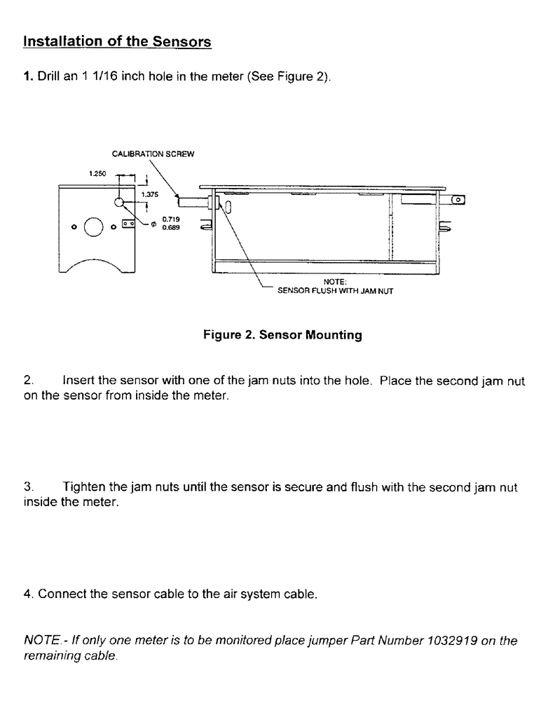 Схема запчастей Case IH 1100 - (C17) - INSTALLATION OF THE SENSORS 
