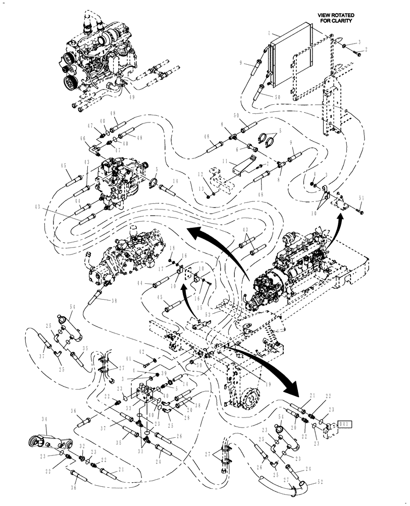 Схема запчастей Case IH WDX1701 - (039[02]) - HYDRAULIC HEADER LIFT (35) - HYDRAULIC SYSTEMS