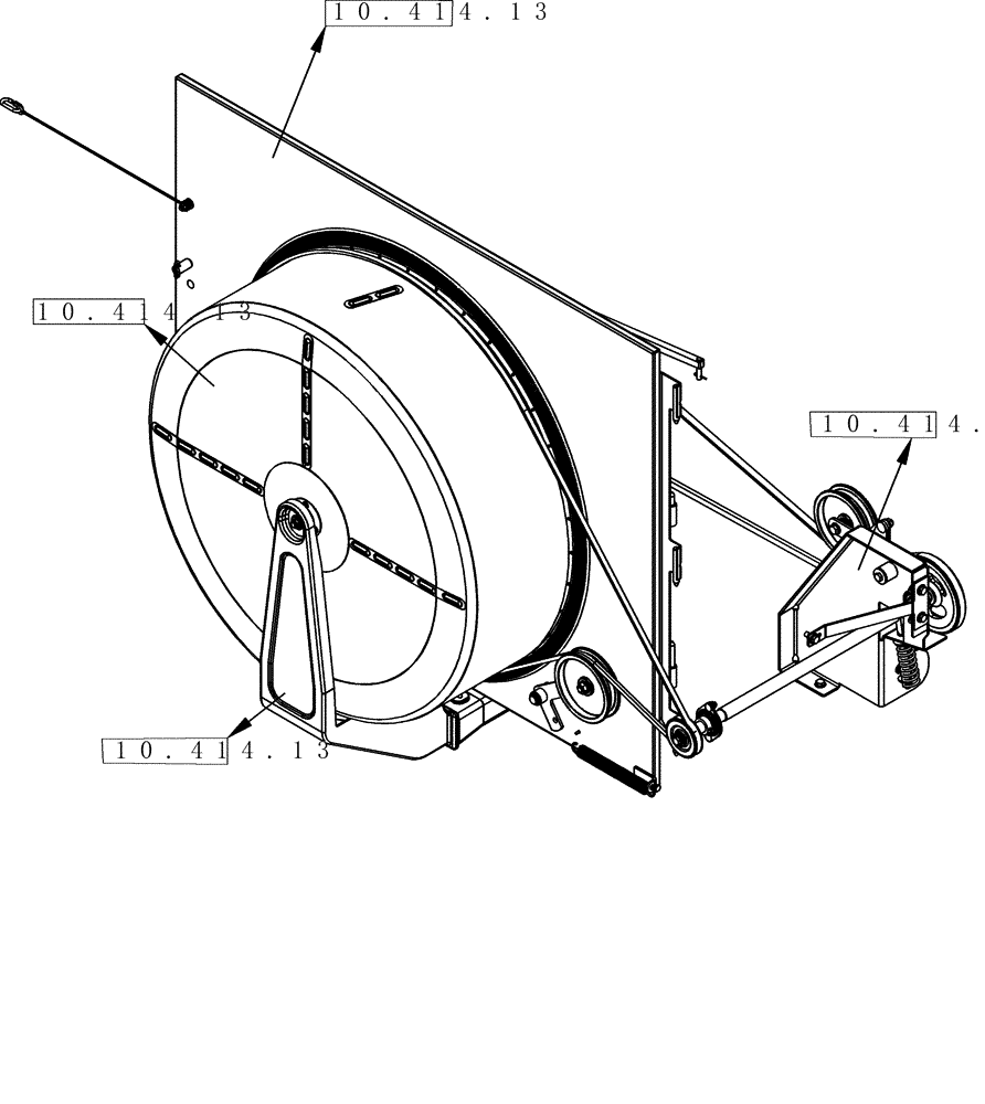 Схема запчастей Case IH 8010 - (10.000.00[02B]) - SECTION INDEX - ROTARY AIR SCREEN (10) - ENGINE