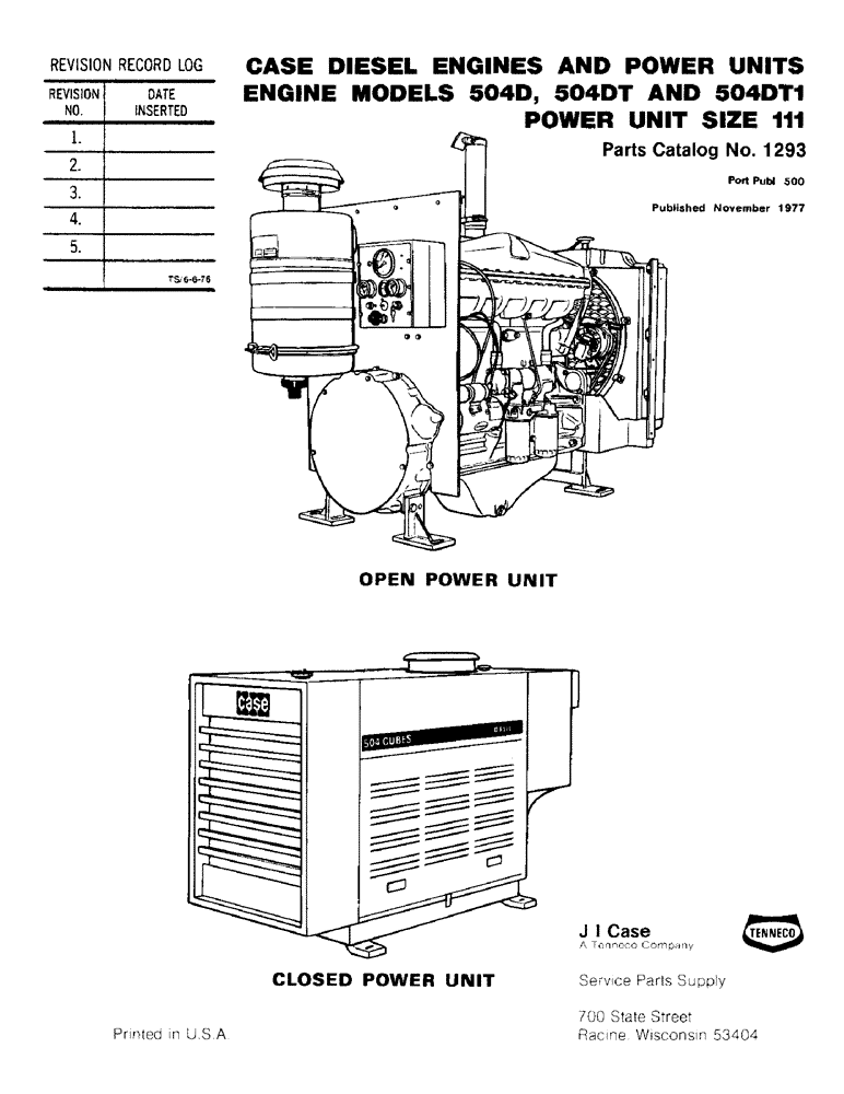 Схема запчастей Case IH 504DTI - (001) - DIESEL ENGINES AND POWER UNITS (00) - GENERAL & PICTORIAL INDEX