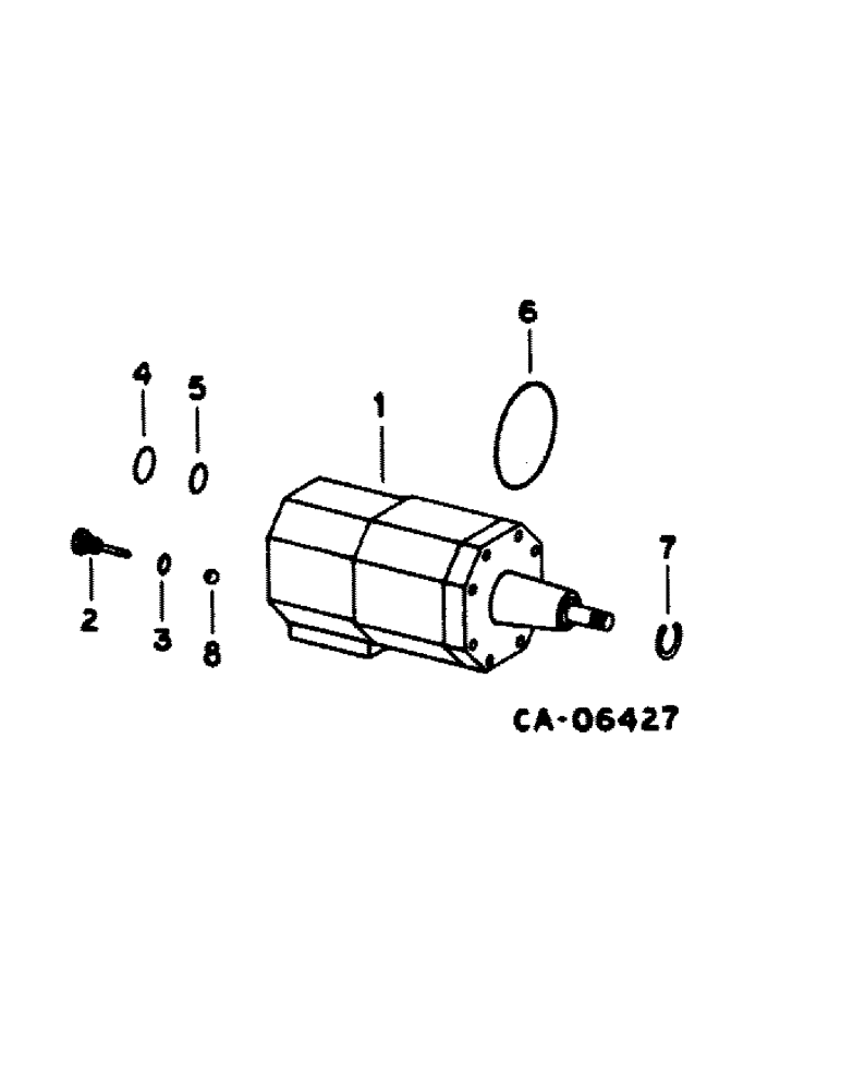 Схема запчастей Case IH 1440 - (10-36) - HYDRAULICS, STEERING HAND PUMP, S/N 20001 THRU 50000, ROSS (07) - HYDRAULICS