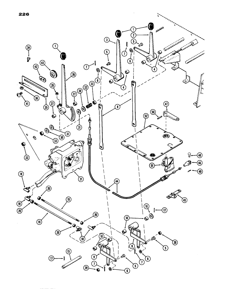 Схема запчастей Case IH 770 - (226) - REMOTE HYDRAULICS & DRAFT CONTROLS (08) - HYDRAULICS
