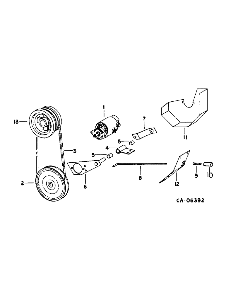 Схема запчастей Case IH 1470 - (10-44) - HYDRAULICS, LEVELING PUMP DRIVE (07) - HYDRAULICS