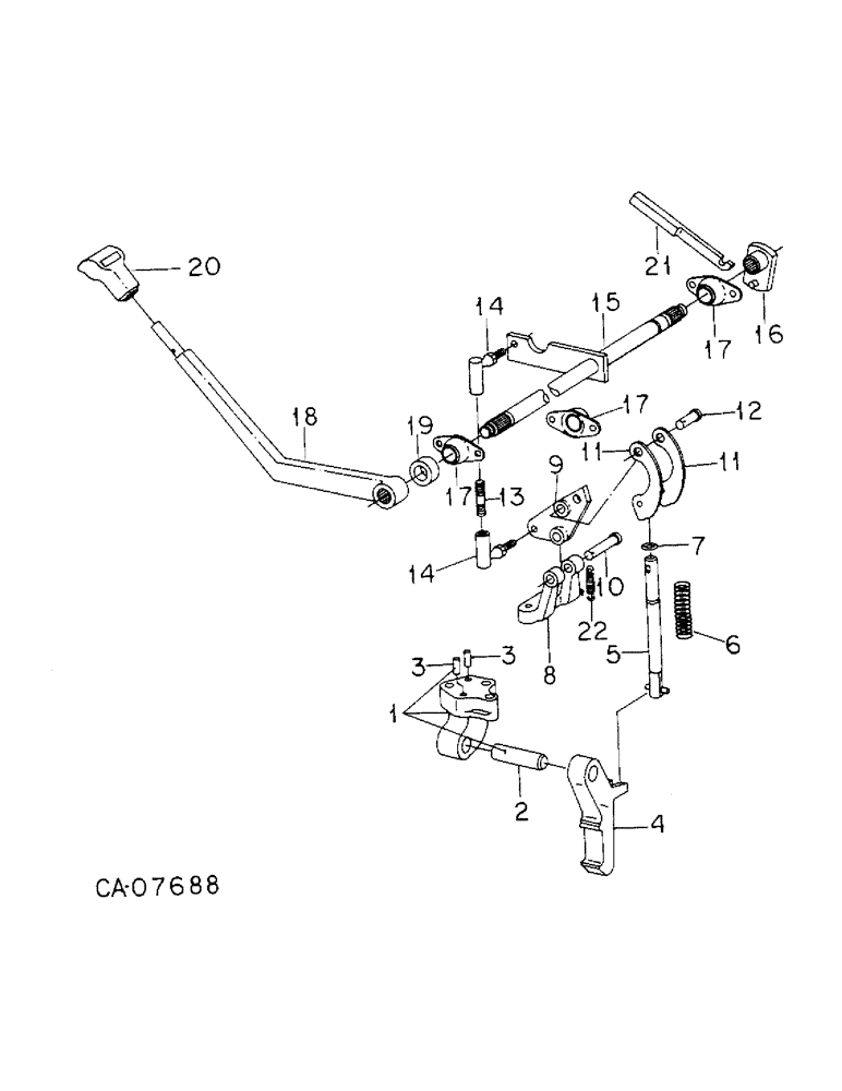 Схема запчастей Case IH 6388 - (07-37) - DRIVE TRAIN, PARK LOCK BRAKE, RANGE TRANSMISSION (04) - Drive Train
