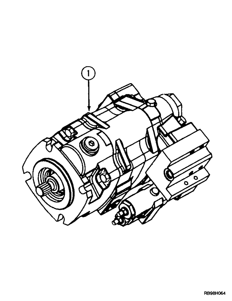 Схема запчастей Case IH MX240 - (8-046) - HYDRAULIC PISTON PUMP ASSEMBLY, HIGH FLOW CAPACITY PUMP (08) - HYDRAULICS