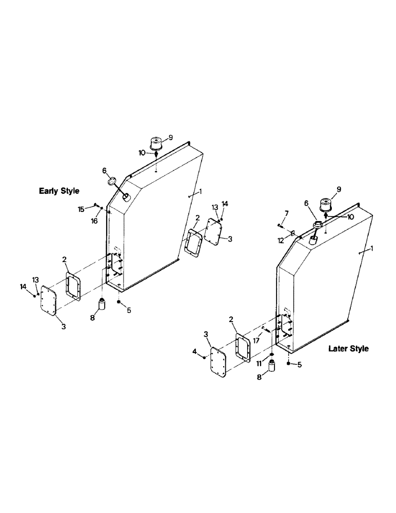 Схема запчастей Case IH PTA270 - (08-09) - HYDRAULIC RESERVOIR (07) - HYDRAULICS