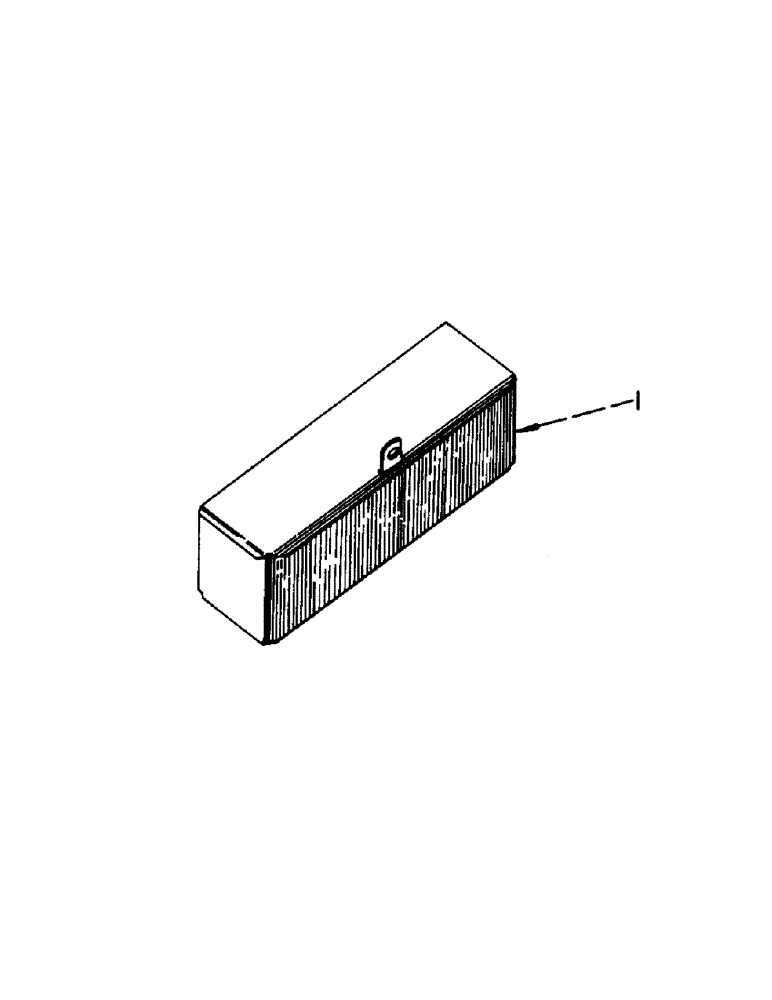 Схема запчастей Case IH 364 - (4-34[A]) - TOOLBOX (12) - CHASSIS