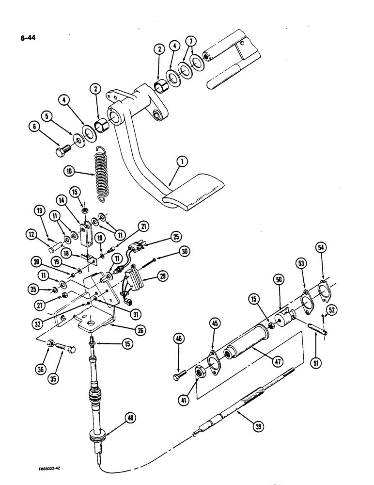 Схема запчастей Case IH 9170 - (6-44) - CLUTCH CONTROL, TRANSMISSION (06) - POWER TRAIN