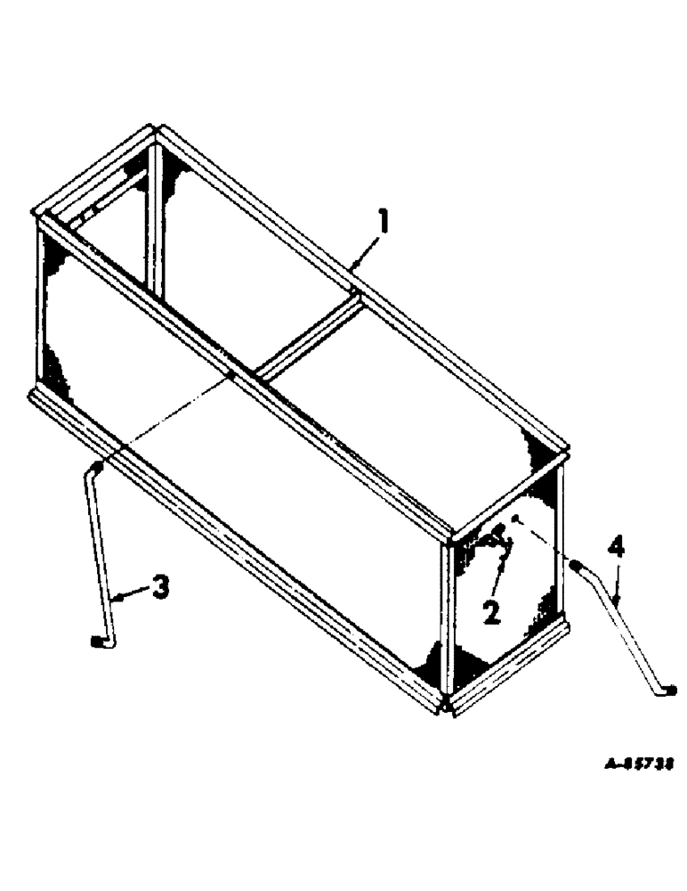 Схема запчастей Case IH 303 - (396) - C-221 ENGINE, 3-9/16 X 3-11/16, AIR SCREEN EXTENSION, COMBINE SERIAL NO. 9427 AND BELOW (10) - ENGINE