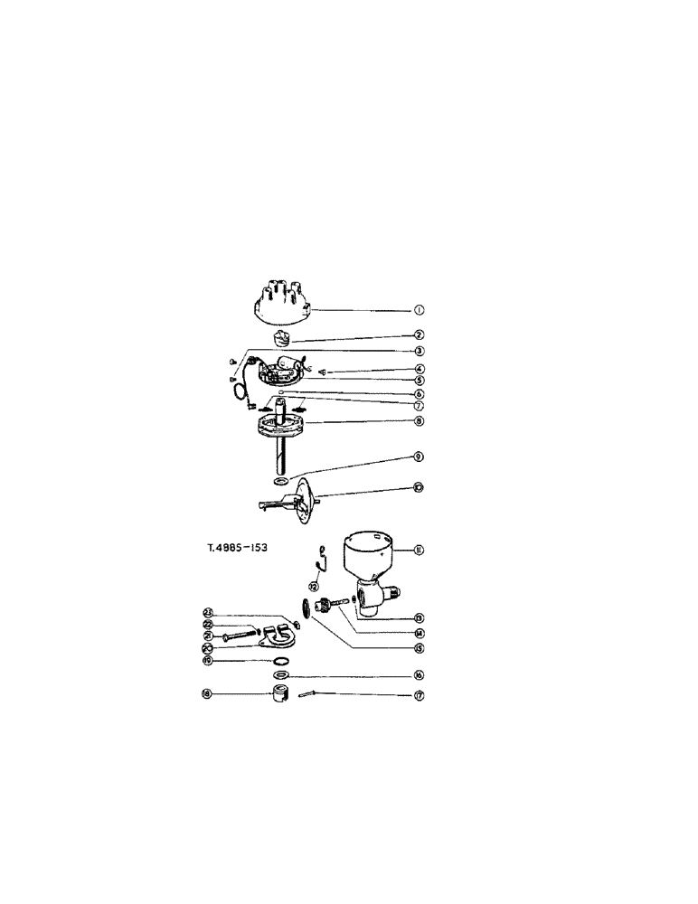 Схема запчастей Case IH 276 - (2-19) - DISTRIBUTOR WITH TACHO DRIVE (04) - ELECTRICAL SYSTEMS