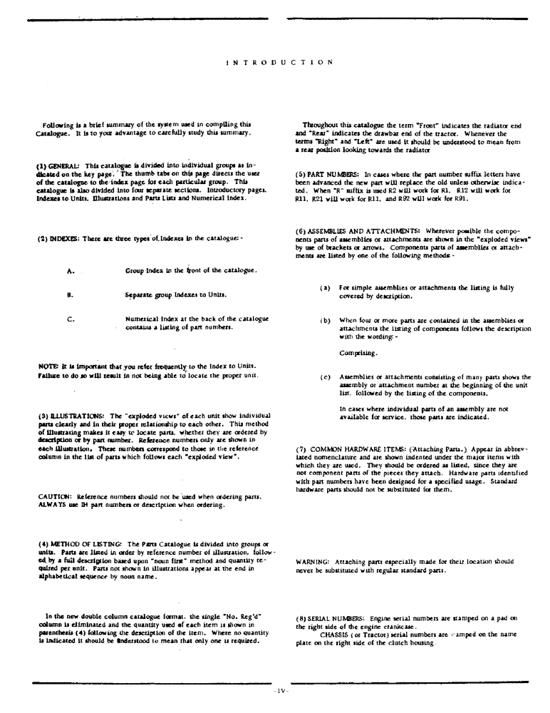 Схема запчастей Case IH 2300 - (1) - INTRODUCTION, SERIAL NUMBER LOCATIONS (00) - GENERAL