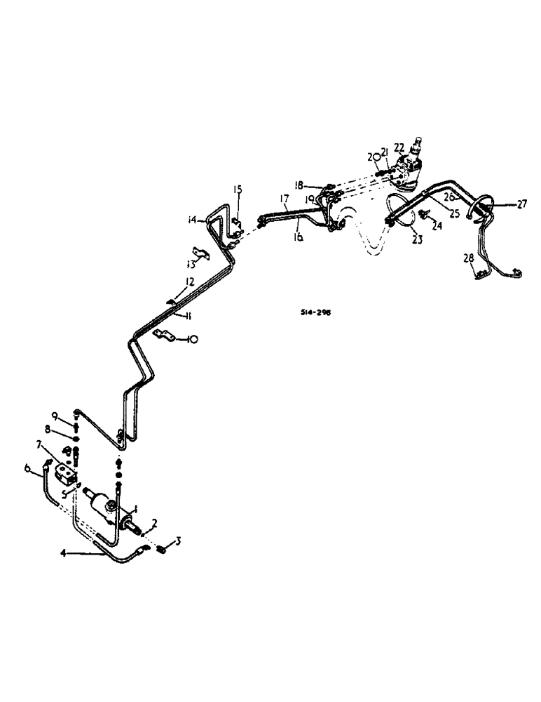 Схема запчастей Case IH 574 - (10-016) - POWER STEERING, DANFOSS, 574 S/N 100955 AND UP, 2500 S/N 100005 AND UP (07) - HYDRAULICS