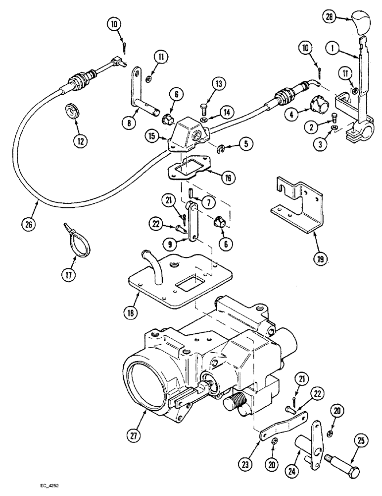 Схема запчастей Case IH 3230 - (8-048) - DROP RESPONSE CONTROL, TRACTOR WITH CAB, - JJE0927762 (08) - HYDRAULICS