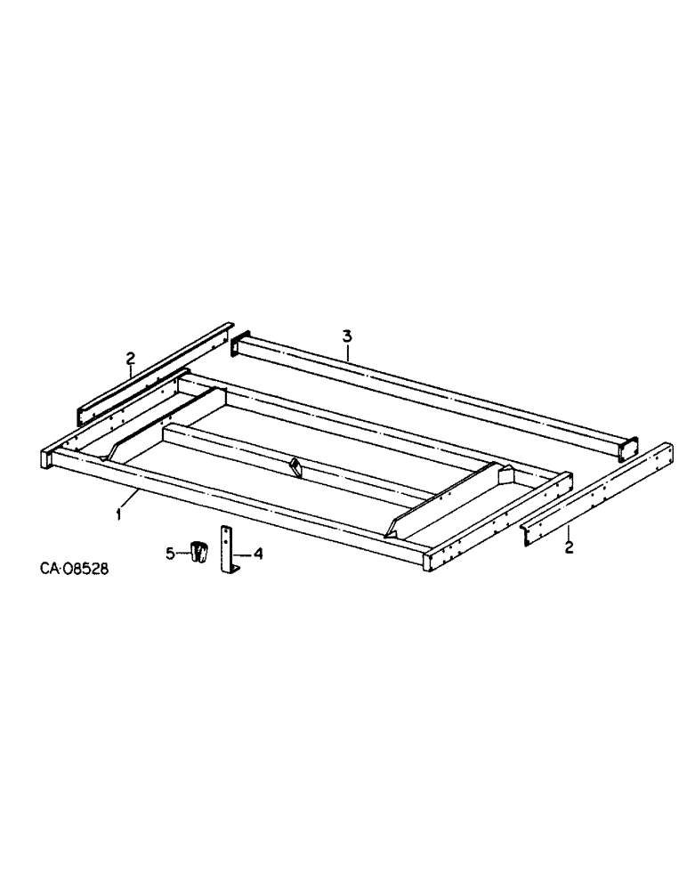 Схема запчастей Case IH 6500 - (B-02) - FRAME, 11 FOOT 