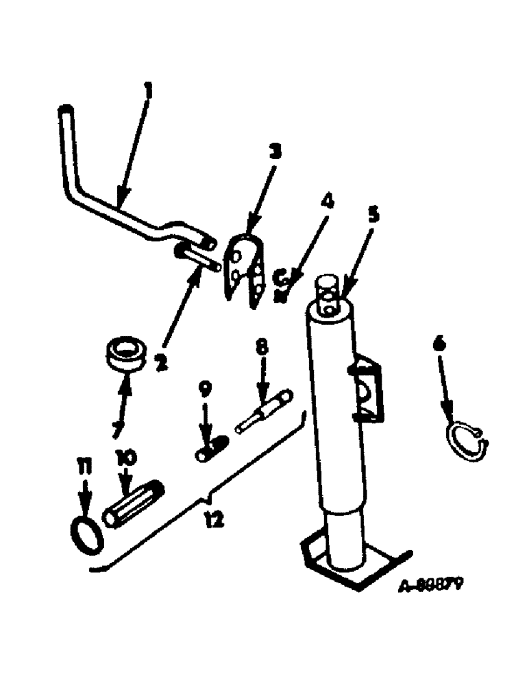 Схема запчастей Case IH 850 - (B-06) - SWIVEL TYPE JACK 